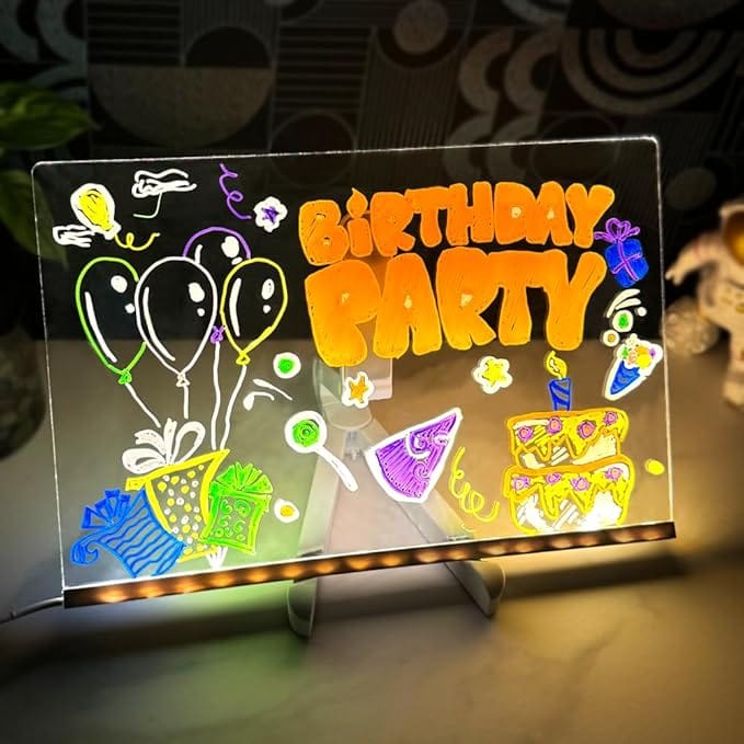 Lumea™ - Tablette de dessin LED magique avec 7 stylos lumineux