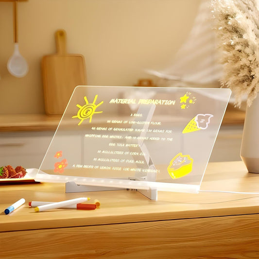 Lumea™ - Tablette de dessin LED magique avec 7 stylos lumineux