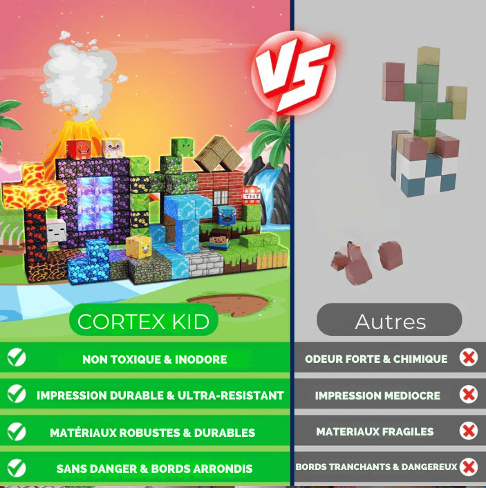 Et si ton enfant construisait SON monde pixelisé... sans écran ? 🎮✨