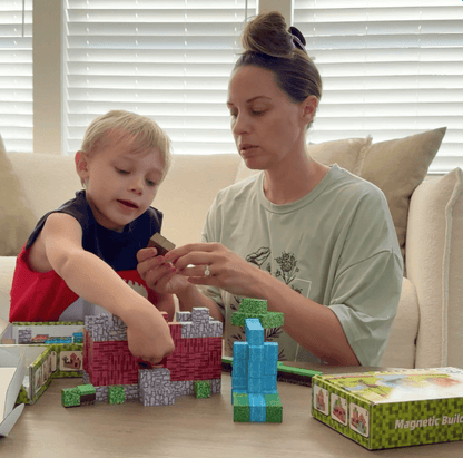 Et si ton enfant construisait SON monde pixelisé... sans écran ? 🎮✨