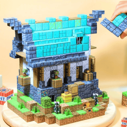 Et si ton enfant construisait SON monde pixelisé... sans écran ? 🎮✨