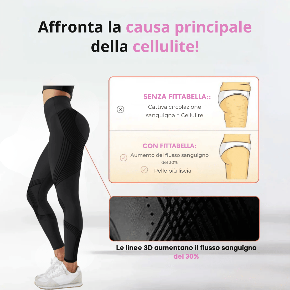 Leggings 3D Fittabella – Ridefinisci la tua silhouette senza sforzo
